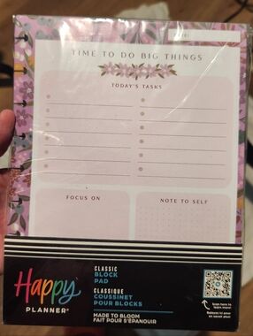 The Happy Planner Classic Block Pad And Classic Productivity Stickers
